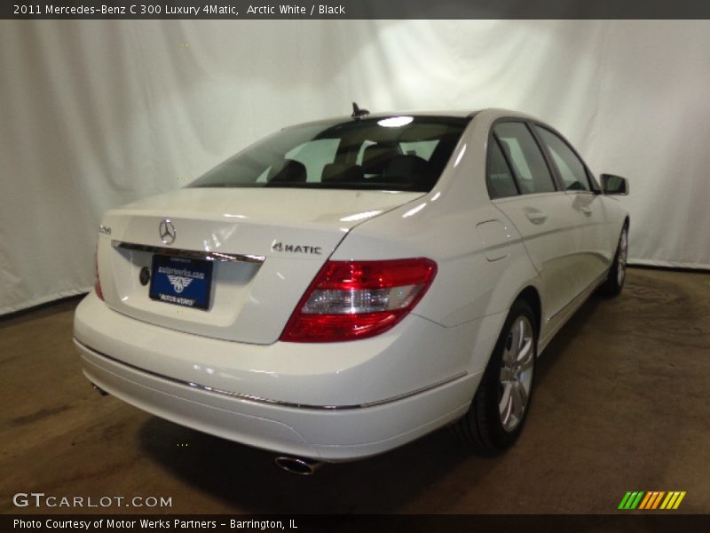 Arctic White / Black 2011 Mercedes-Benz C 300 Luxury 4Matic