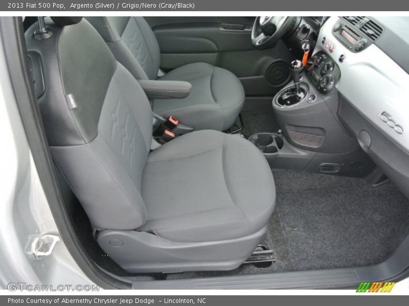 Argento (Silver) / Grigio/Nero (Gray/Black) 2013 Fiat 500 Pop