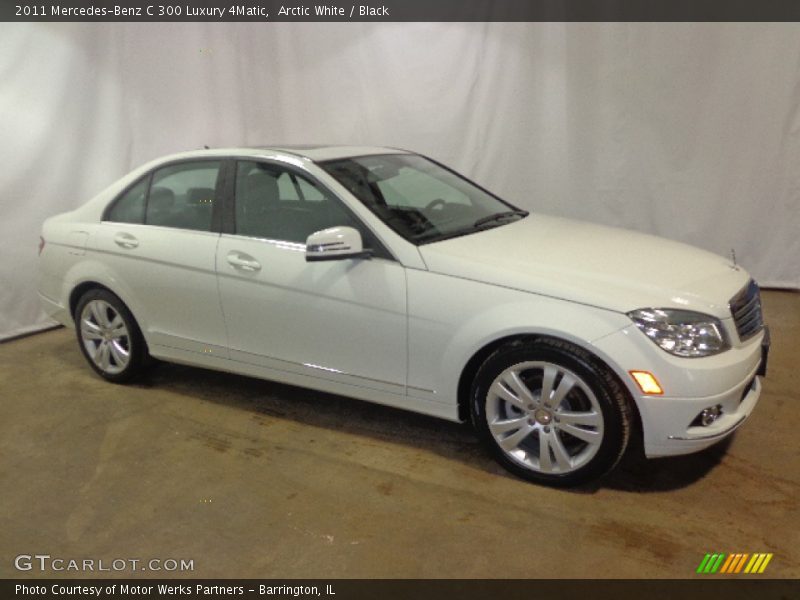 Arctic White / Black 2011 Mercedes-Benz C 300 Luxury 4Matic