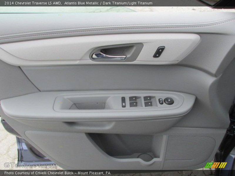 Atlantis Blue Metallic / Dark Titanium/Light Titanium 2014 Chevrolet Traverse LS AWD