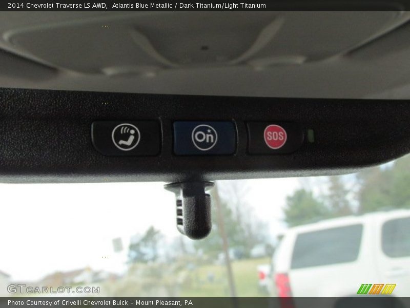 Atlantis Blue Metallic / Dark Titanium/Light Titanium 2014 Chevrolet Traverse LS AWD