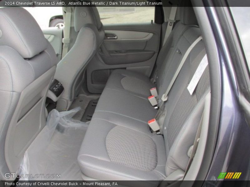 Atlantis Blue Metallic / Dark Titanium/Light Titanium 2014 Chevrolet Traverse LS AWD