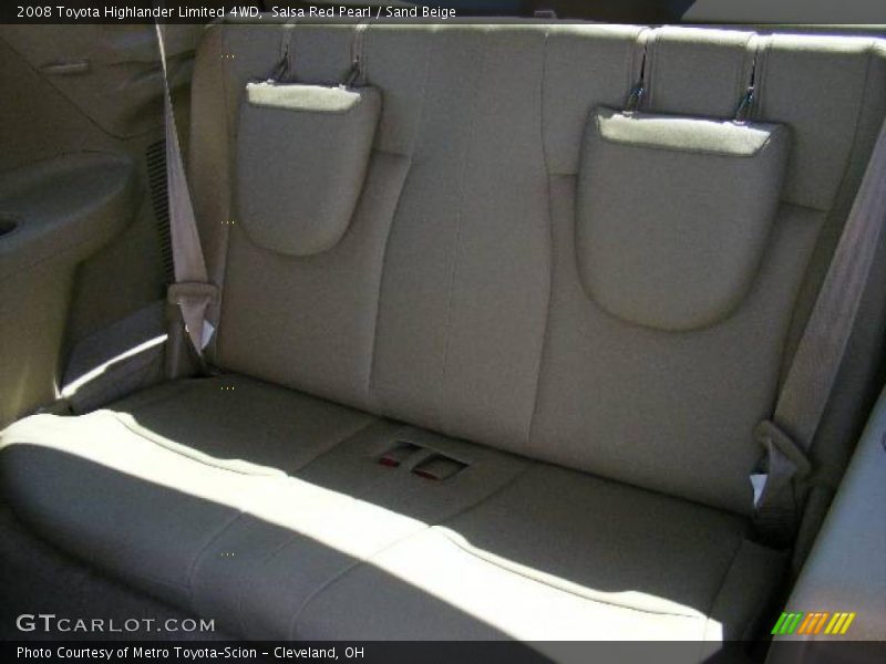 Salsa Red Pearl / Sand Beige 2008 Toyota Highlander Limited 4WD