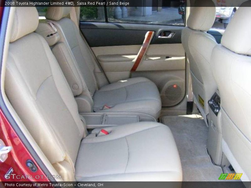 Salsa Red Pearl / Sand Beige 2008 Toyota Highlander Limited 4WD