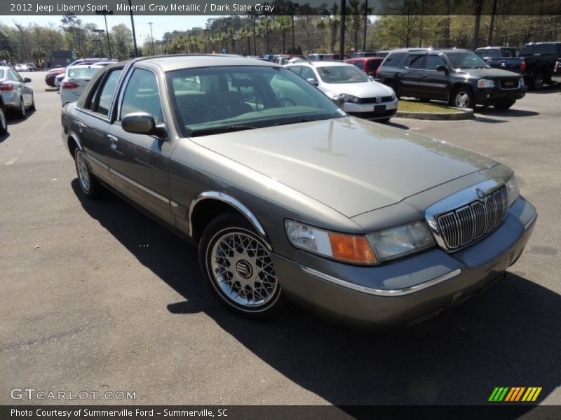 Mineral Gray Metallic / Dark Slate Gray 2012 Jeep Liberty Sport