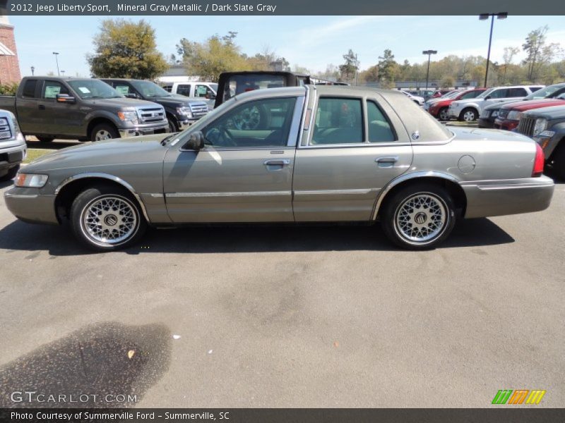 Mineral Gray Metallic / Dark Slate Gray 2012 Jeep Liberty Sport