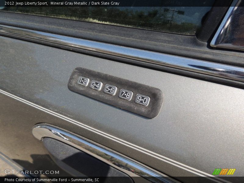 Mineral Gray Metallic / Dark Slate Gray 2012 Jeep Liberty Sport
