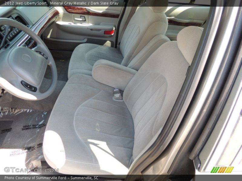 Mineral Gray Metallic / Dark Slate Gray 2012 Jeep Liberty Sport