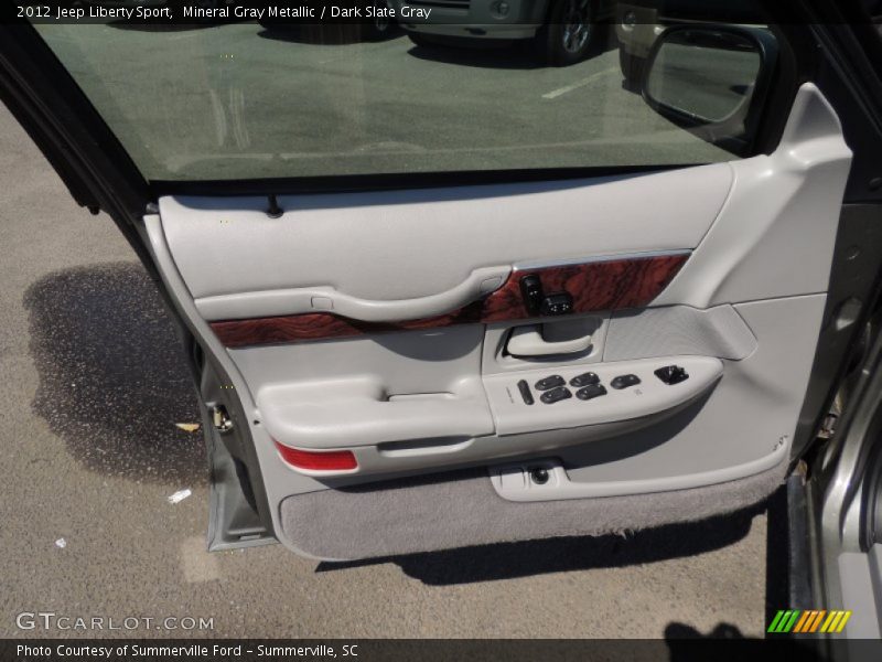 Mineral Gray Metallic / Dark Slate Gray 2012 Jeep Liberty Sport