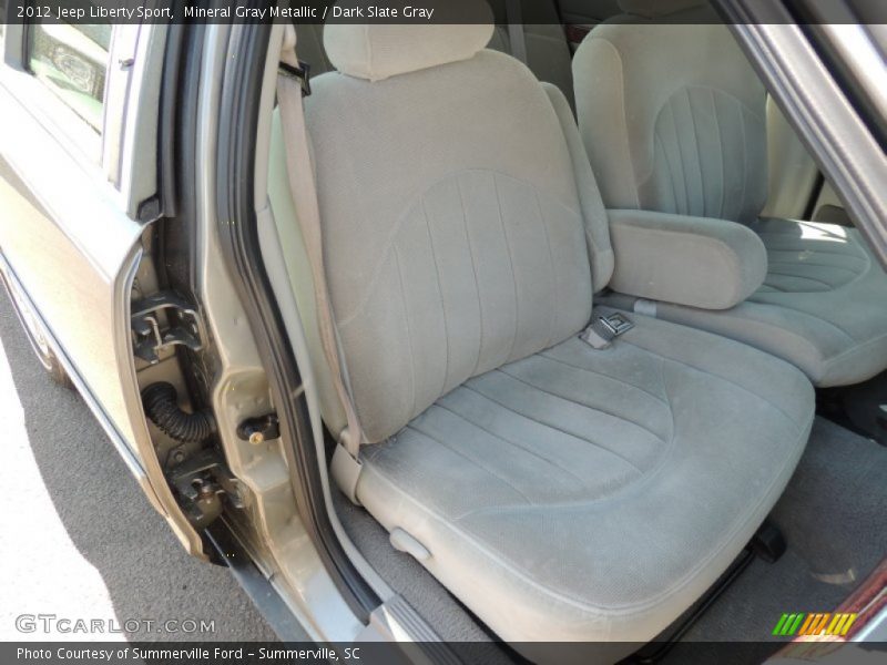 Mineral Gray Metallic / Dark Slate Gray 2012 Jeep Liberty Sport