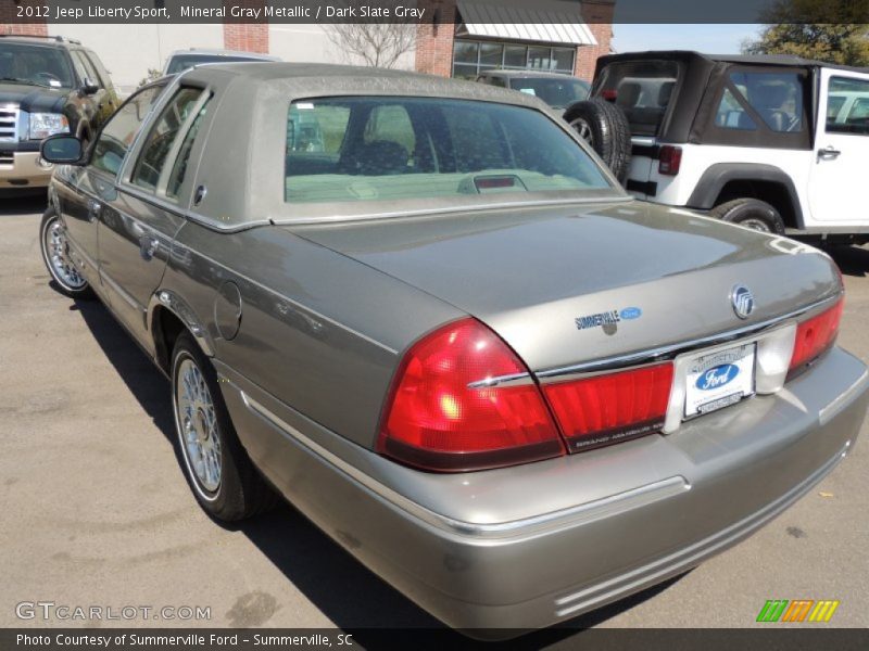 Mineral Gray Metallic / Dark Slate Gray 2012 Jeep Liberty Sport