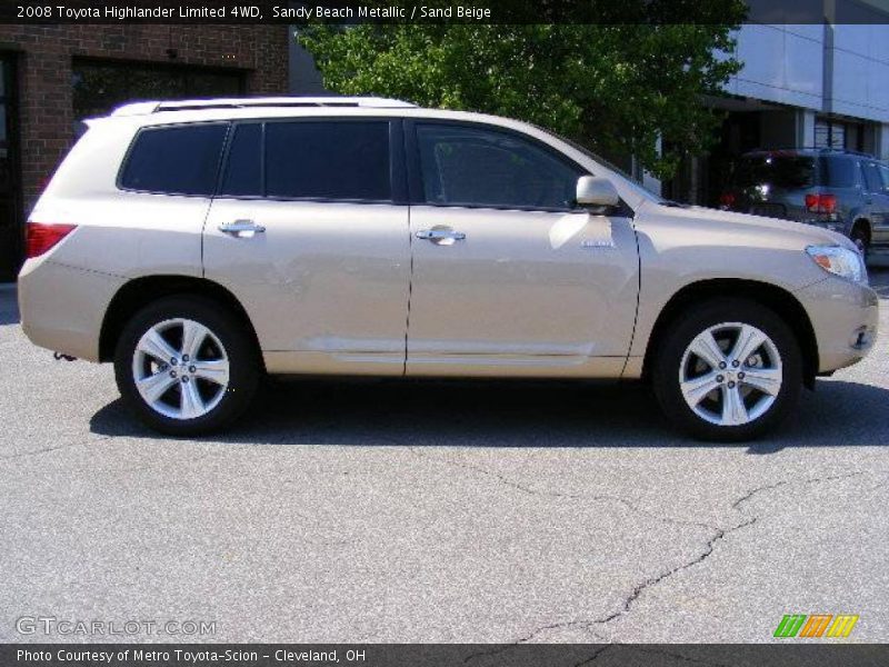 Sandy Beach Metallic / Sand Beige 2008 Toyota Highlander Limited 4WD