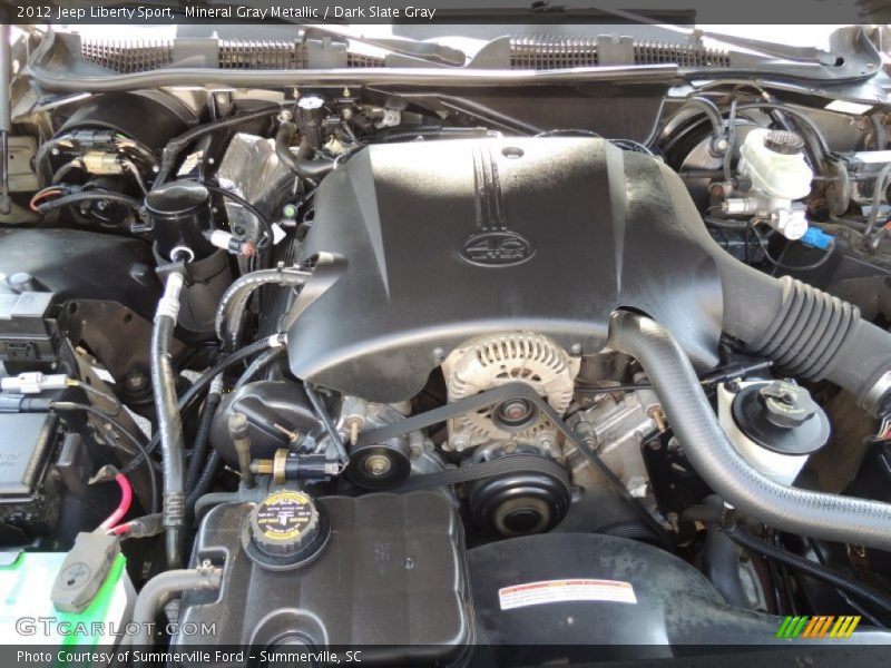 Mineral Gray Metallic / Dark Slate Gray 2012 Jeep Liberty Sport