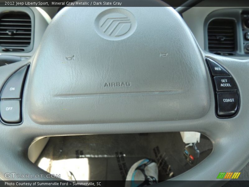 Mineral Gray Metallic / Dark Slate Gray 2012 Jeep Liberty Sport