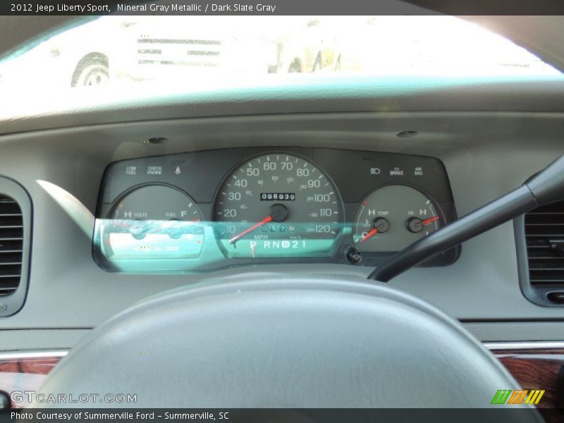 Mineral Gray Metallic / Dark Slate Gray 2012 Jeep Liberty Sport