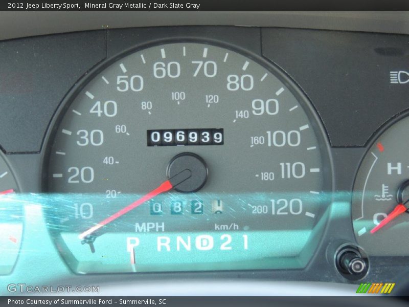 Mineral Gray Metallic / Dark Slate Gray 2012 Jeep Liberty Sport