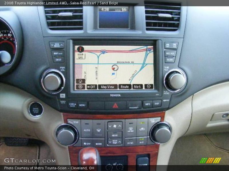 Salsa Red Pearl / Sand Beige 2008 Toyota Highlander Limited 4WD