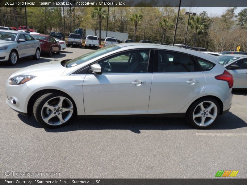 Ingot Silver / Charcoal Black 2013 Ford Focus Titanium Hatchback