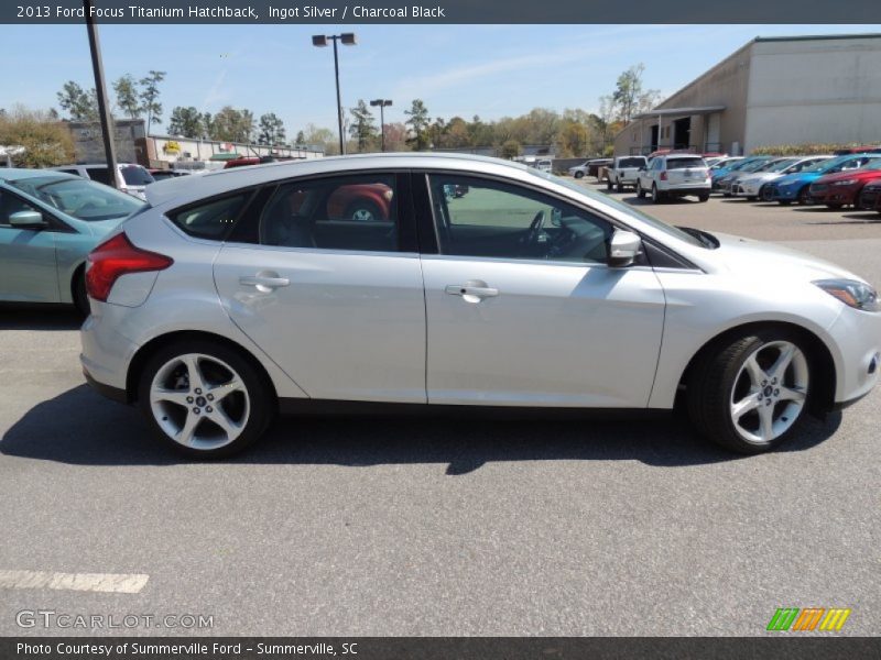 Ingot Silver / Charcoal Black 2013 Ford Focus Titanium Hatchback