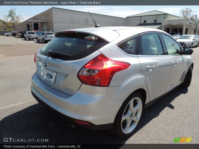 Ingot Silver / Charcoal Black 2013 Ford Focus Titanium Hatchback