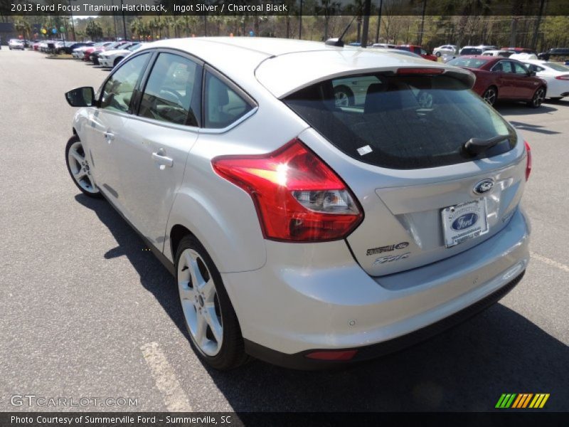 Ingot Silver / Charcoal Black 2013 Ford Focus Titanium Hatchback