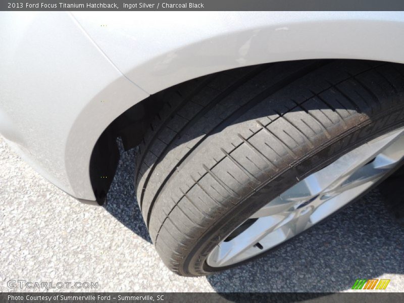Ingot Silver / Charcoal Black 2013 Ford Focus Titanium Hatchback