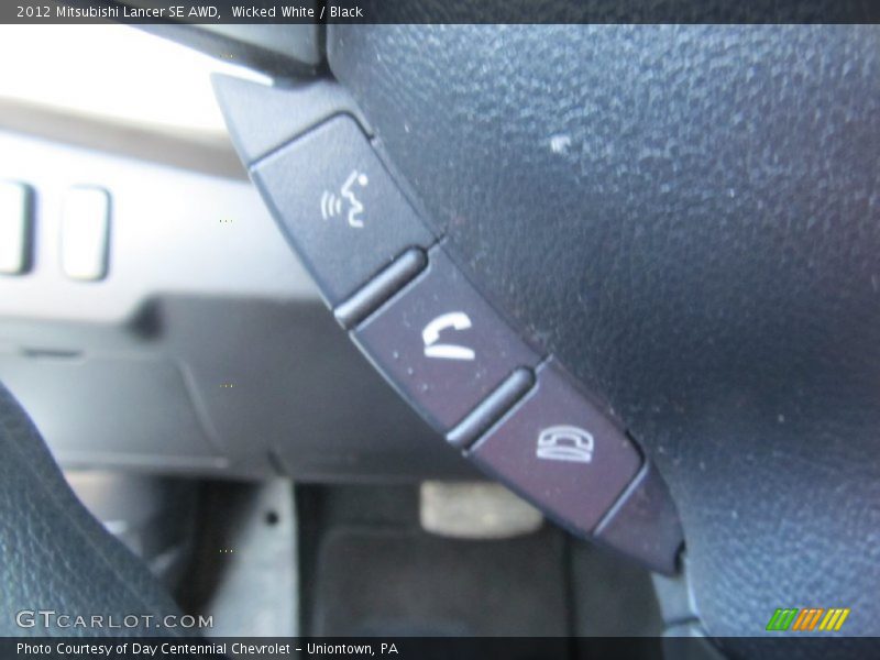 Wicked White / Black 2012 Mitsubishi Lancer SE AWD