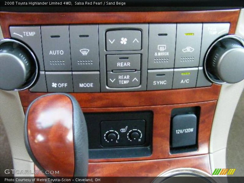 Salsa Red Pearl / Sand Beige 2008 Toyota Highlander Limited 4WD