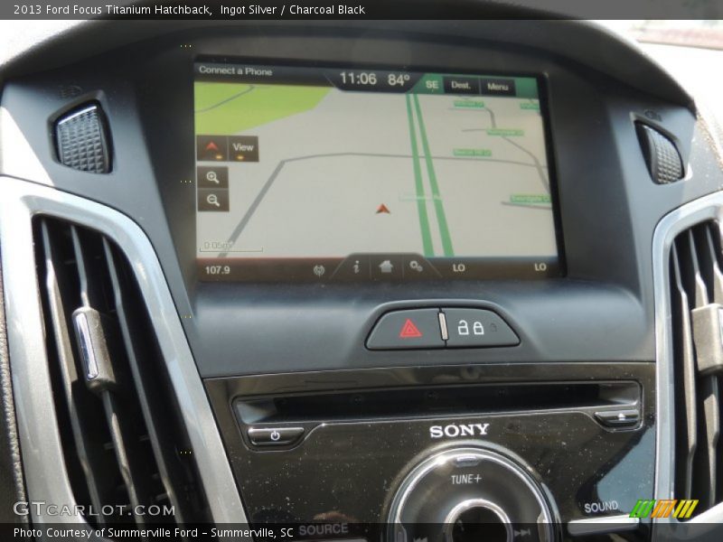 Ingot Silver / Charcoal Black 2013 Ford Focus Titanium Hatchback