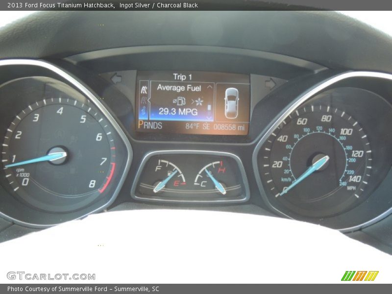 Ingot Silver / Charcoal Black 2013 Ford Focus Titanium Hatchback
