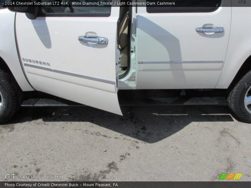 White Diamond Tricoat / Light Cashmere/Dark Cashmere 2014 Chevrolet Suburban LTZ 4x4