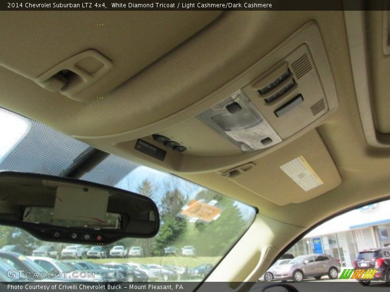 White Diamond Tricoat / Light Cashmere/Dark Cashmere 2014 Chevrolet Suburban LTZ 4x4