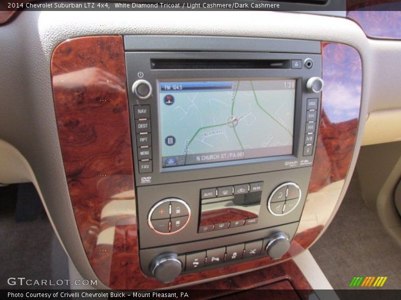 White Diamond Tricoat / Light Cashmere/Dark Cashmere 2014 Chevrolet Suburban LTZ 4x4
