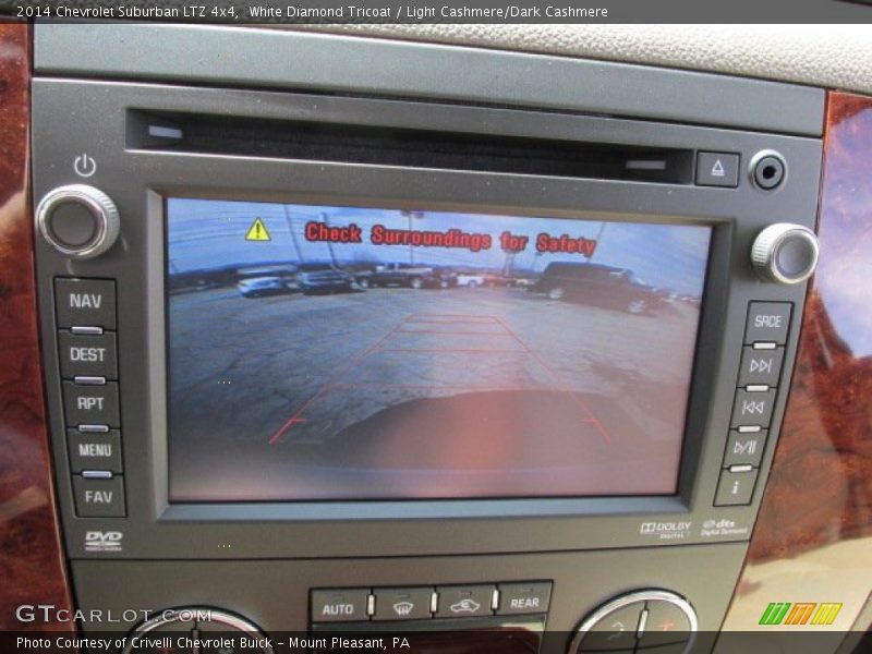 White Diamond Tricoat / Light Cashmere/Dark Cashmere 2014 Chevrolet Suburban LTZ 4x4