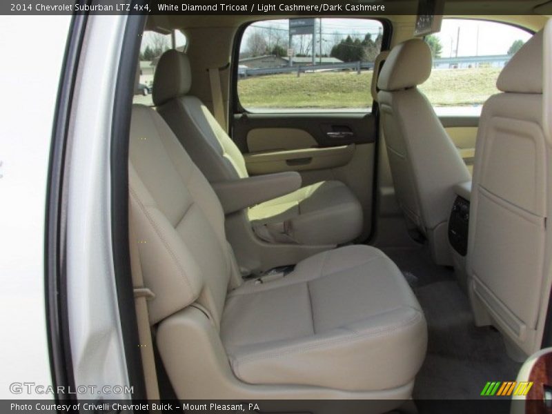 White Diamond Tricoat / Light Cashmere/Dark Cashmere 2014 Chevrolet Suburban LTZ 4x4