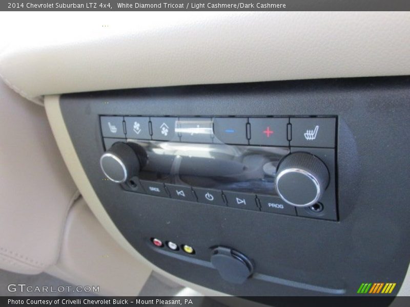 White Diamond Tricoat / Light Cashmere/Dark Cashmere 2014 Chevrolet Suburban LTZ 4x4