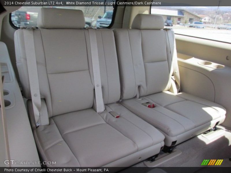 White Diamond Tricoat / Light Cashmere/Dark Cashmere 2014 Chevrolet Suburban LTZ 4x4