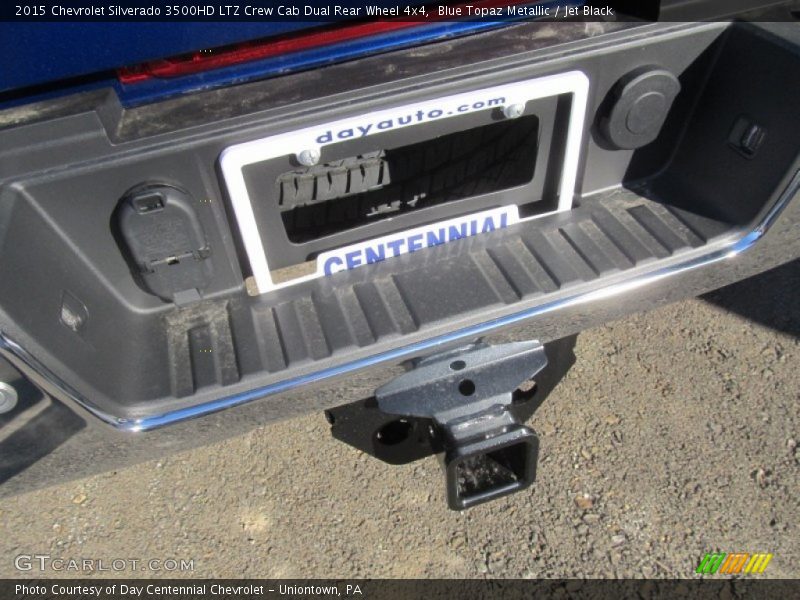Blue Topaz Metallic / Jet Black 2015 Chevrolet Silverado 3500HD LTZ Crew Cab Dual Rear Wheel 4x4