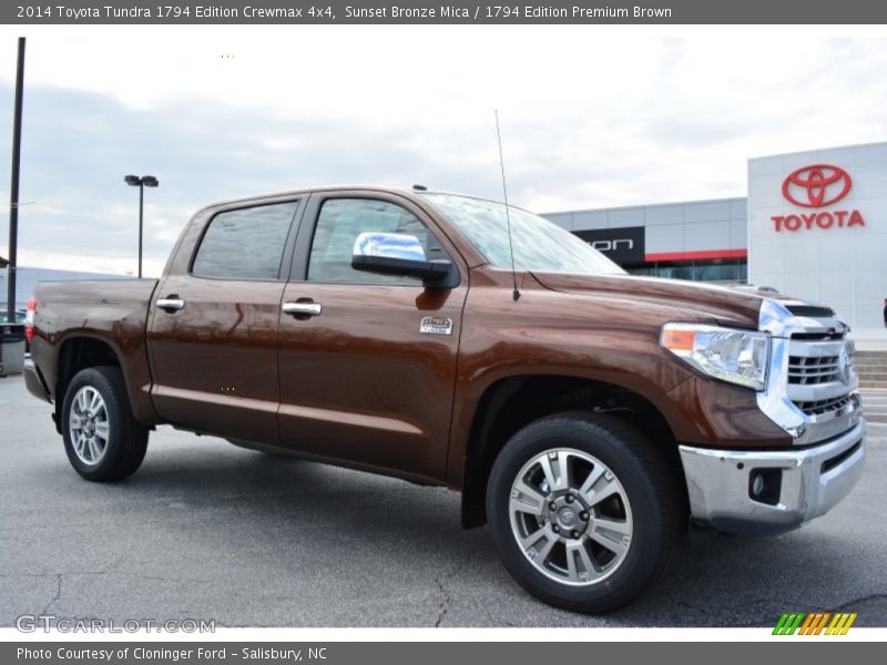 Sunset Bronze Mica / 1794 Edition Premium Brown 2014 Toyota Tundra 1794 Edition Crewmax 4x4