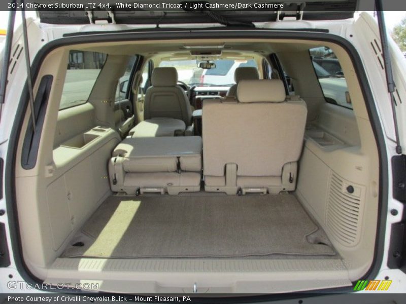 White Diamond Tricoat / Light Cashmere/Dark Cashmere 2014 Chevrolet Suburban LTZ 4x4