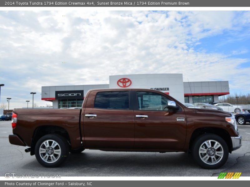 Sunset Bronze Mica / 1794 Edition Premium Brown 2014 Toyota Tundra 1794 Edition Crewmax 4x4
