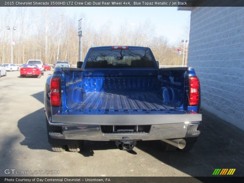 Blue Topaz Metallic / Jet Black 2015 Chevrolet Silverado 3500HD LTZ Crew Cab Dual Rear Wheel 4x4