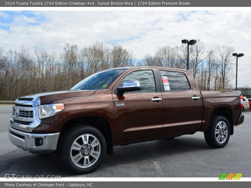 Sunset Bronze Mica / 1794 Edition Premium Brown 2014 Toyota Tundra 1794 Edition Crewmax 4x4