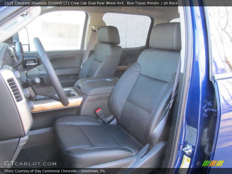 Blue Topaz Metallic / Jet Black 2015 Chevrolet Silverado 3500HD LTZ Crew Cab Dual Rear Wheel 4x4