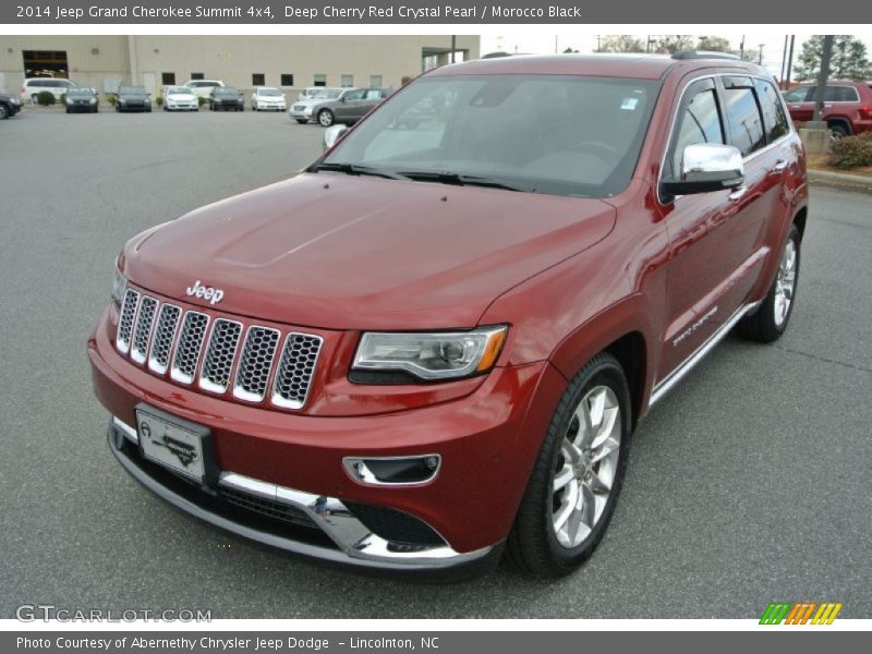 Deep Cherry Red Crystal Pearl / Morocco Black 2014 Jeep Grand Cherokee Summit 4x4