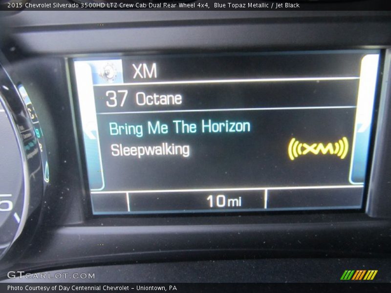 Blue Topaz Metallic / Jet Black 2015 Chevrolet Silverado 3500HD LTZ Crew Cab Dual Rear Wheel 4x4