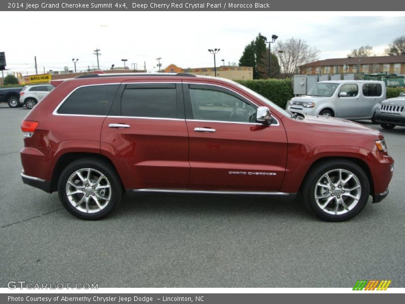 Deep Cherry Red Crystal Pearl / Morocco Black 2014 Jeep Grand Cherokee Summit 4x4