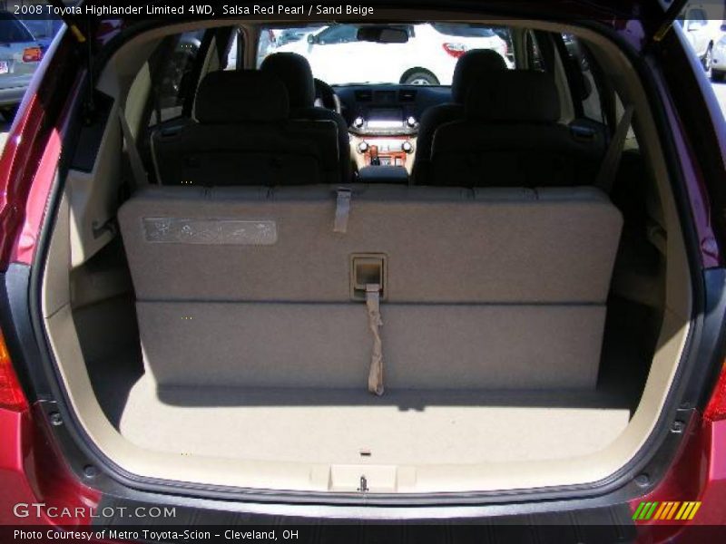 Salsa Red Pearl / Sand Beige 2008 Toyota Highlander Limited 4WD