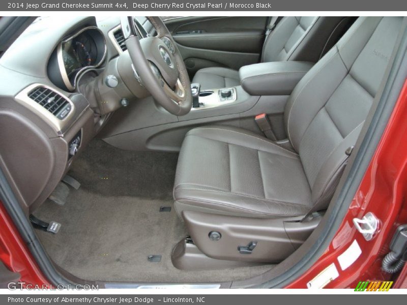 Deep Cherry Red Crystal Pearl / Morocco Black 2014 Jeep Grand Cherokee Summit 4x4