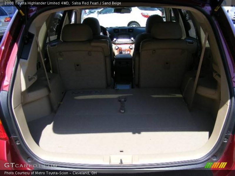 Salsa Red Pearl / Sand Beige 2008 Toyota Highlander Limited 4WD